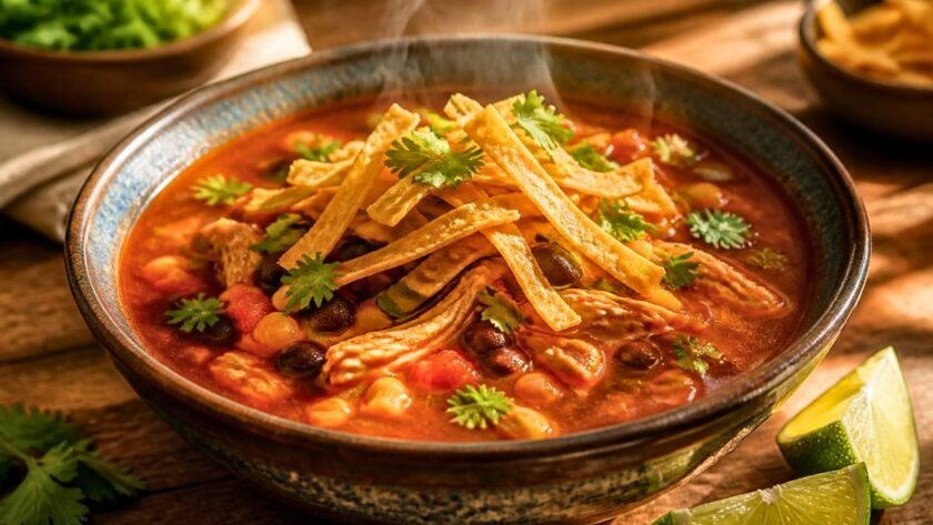 15 Minute Chicken Tortilla Soup Recipe