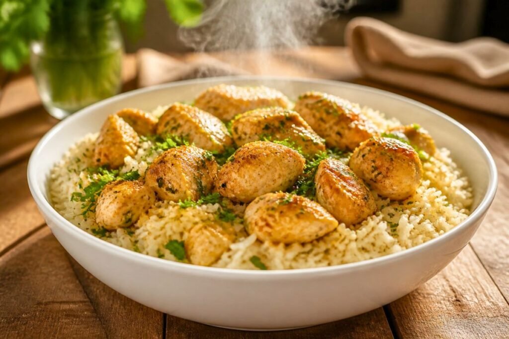 15 Minute Chicken and Rice Dinner Recipe
