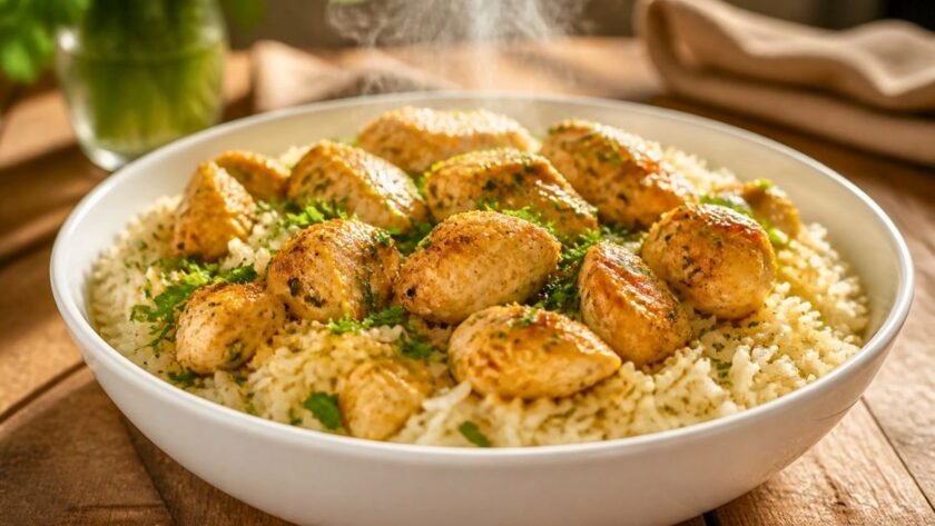 15 Minute Chicken and Rice Dinner Recipe