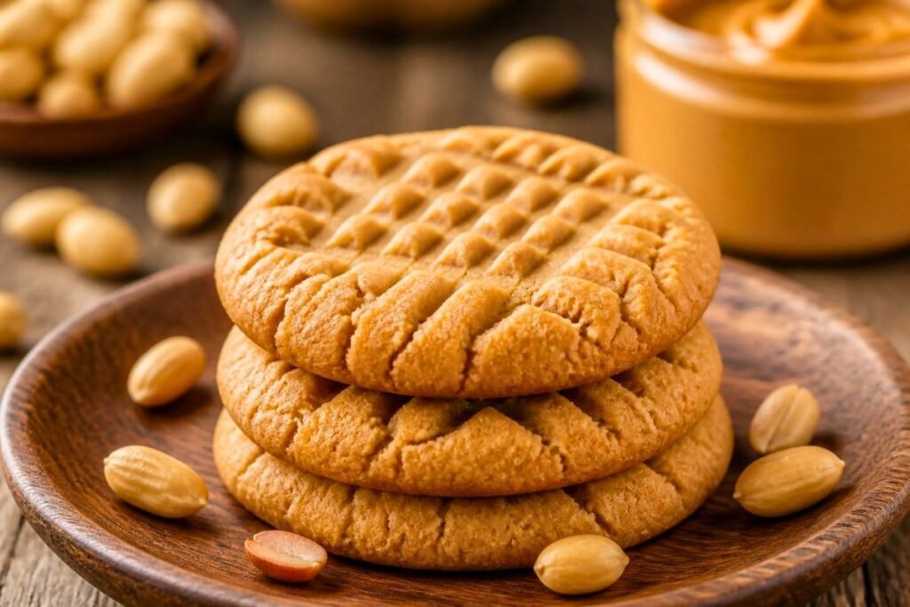 3 Ingredient Peanut Butter Cookies Recipe