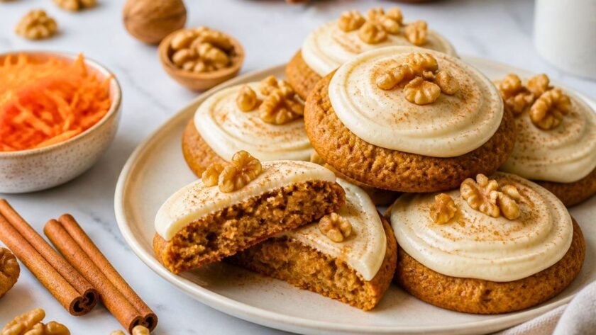 Carrot Cake Cookies with Cream Cheese Frosting Recipe