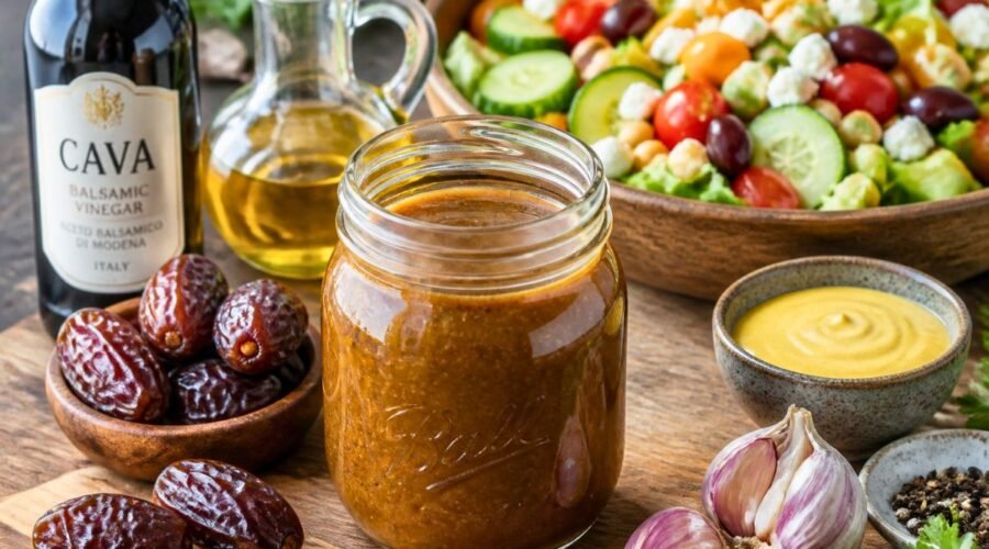 Cava Balsamic Date Vinaigrette