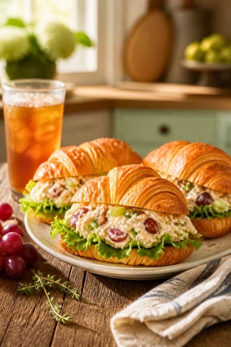 Croissant Chicken Salad Sandwiches Recipe