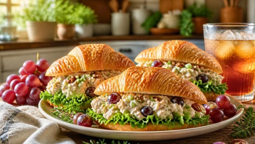 Croissant Chicken Salad Sandwiches Recipe