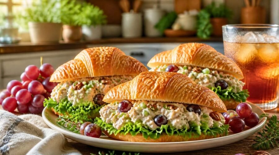 Croissant Chicken Salad Sandwiches Recipe