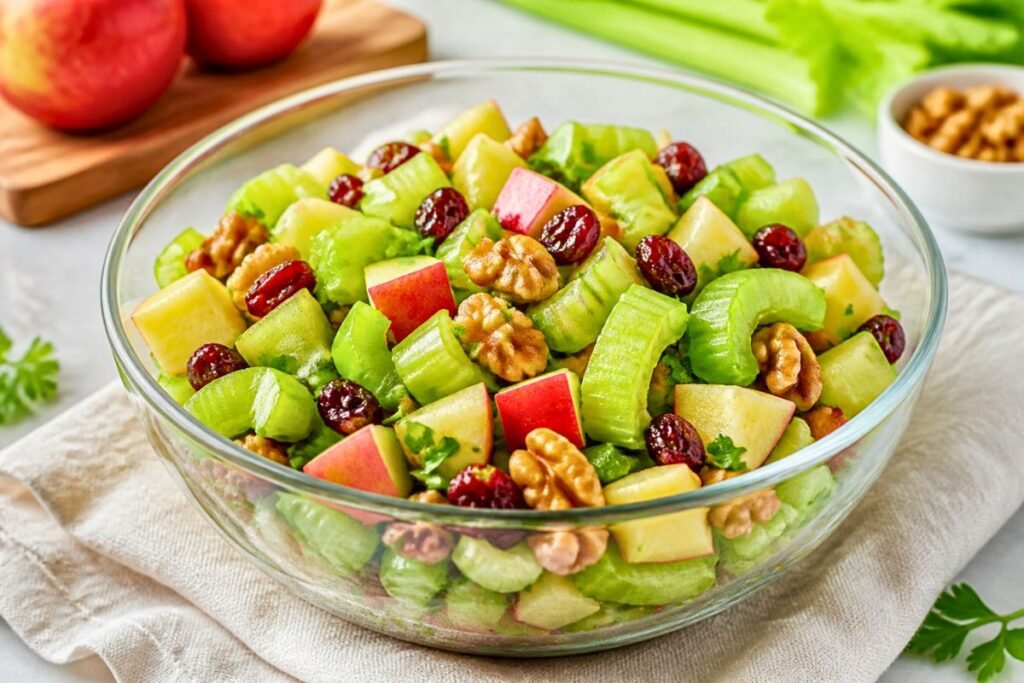 Simple Healthy Celery Salad with Apples Recipe 
