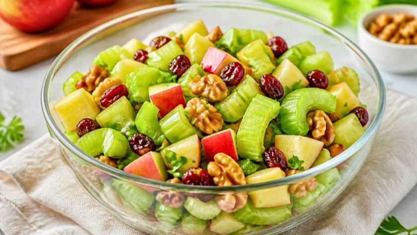Simple Healthy Celery Salad with Apples Recipe