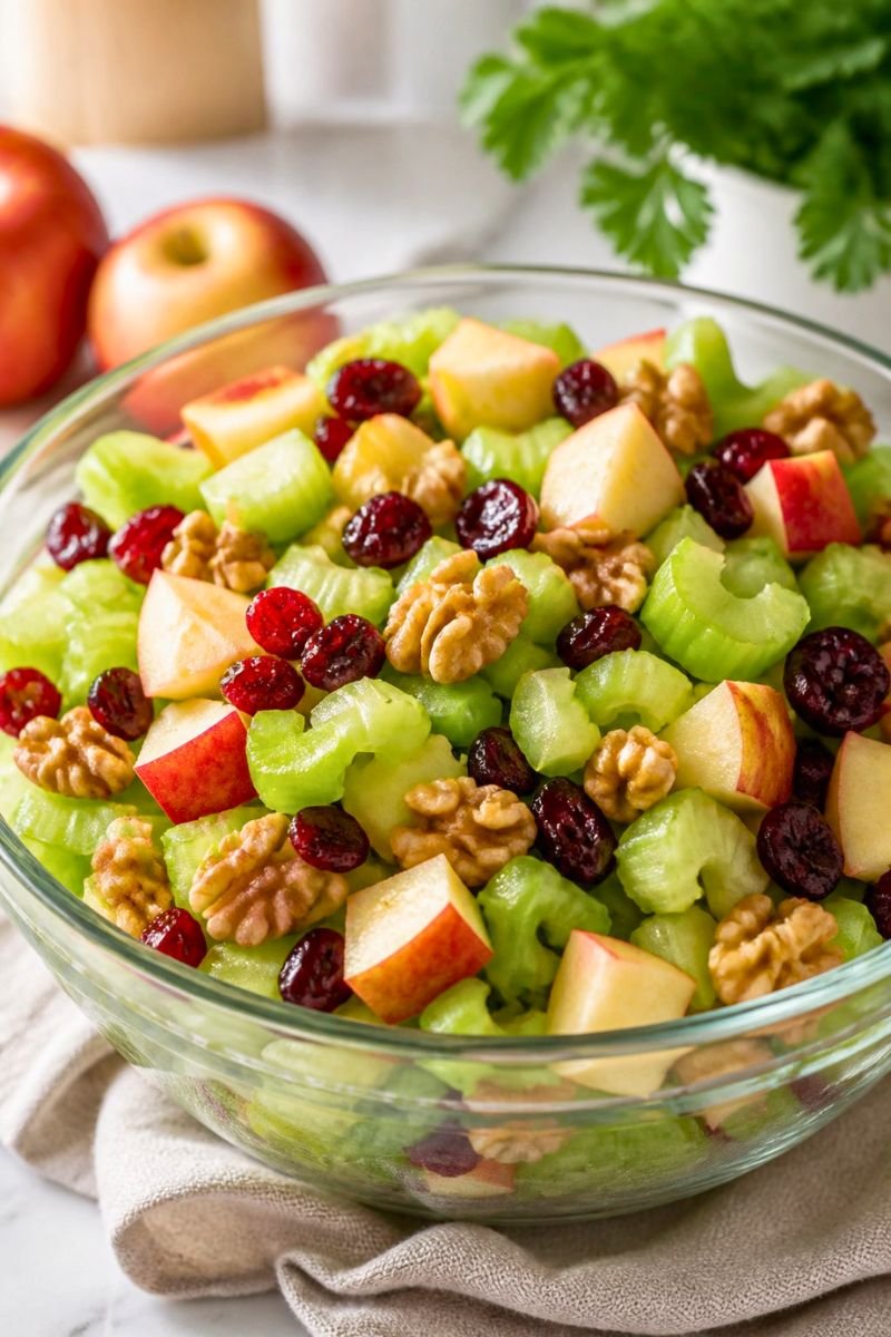 Simple Healthy Celery Salad with Apples Recipe