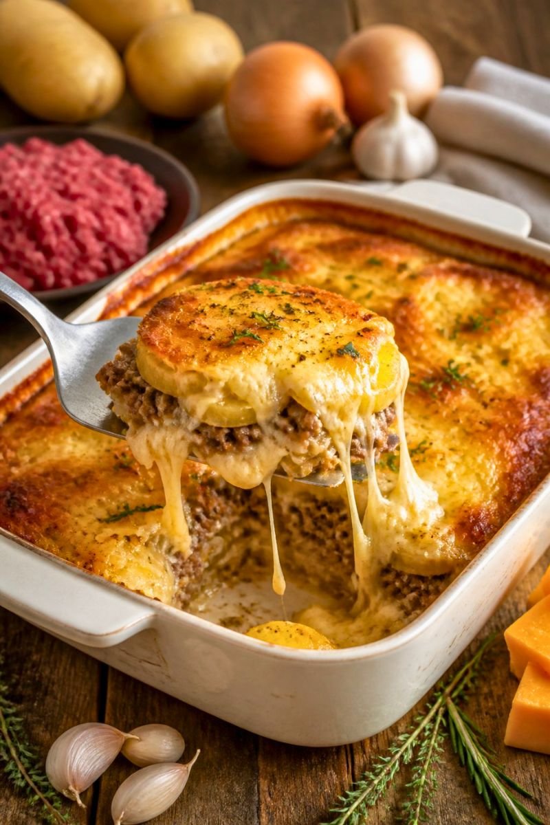 Beef and Potato Bake Recipe