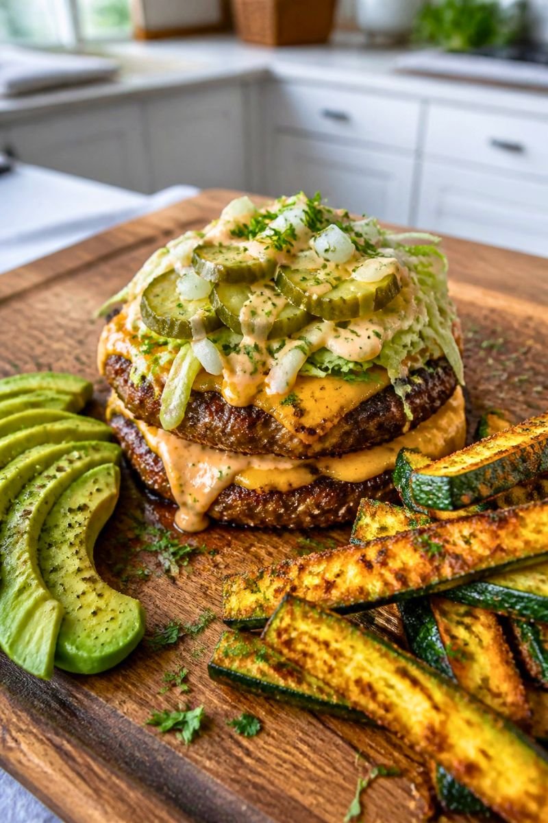 Keto Big Mac Smash Burger Recipe