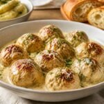 Chicken Meatballs in Cream Sauce Recipe