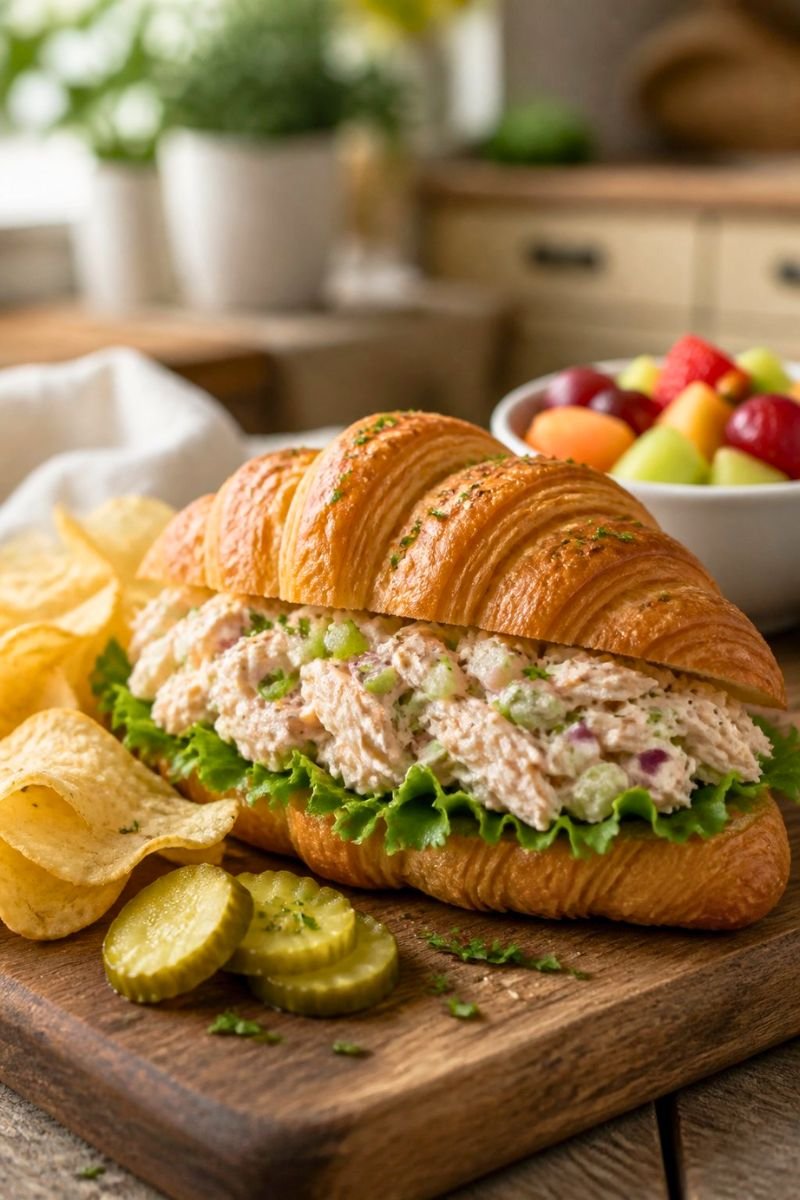 Chicken Salad Croissant Sandwich Recipe
