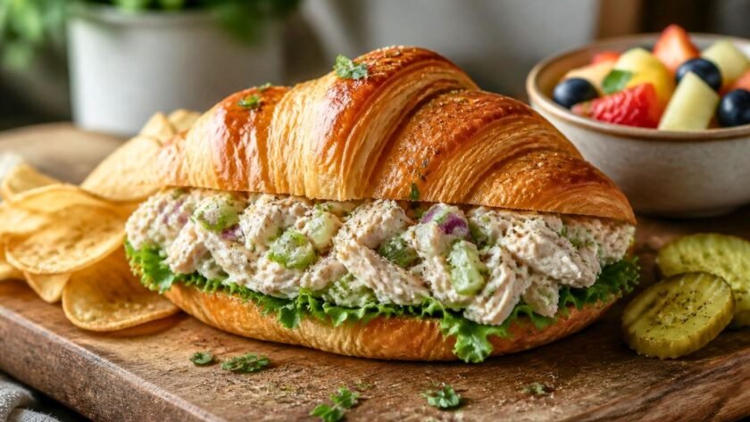Chicken Salad Croissant Sandwich Recipe