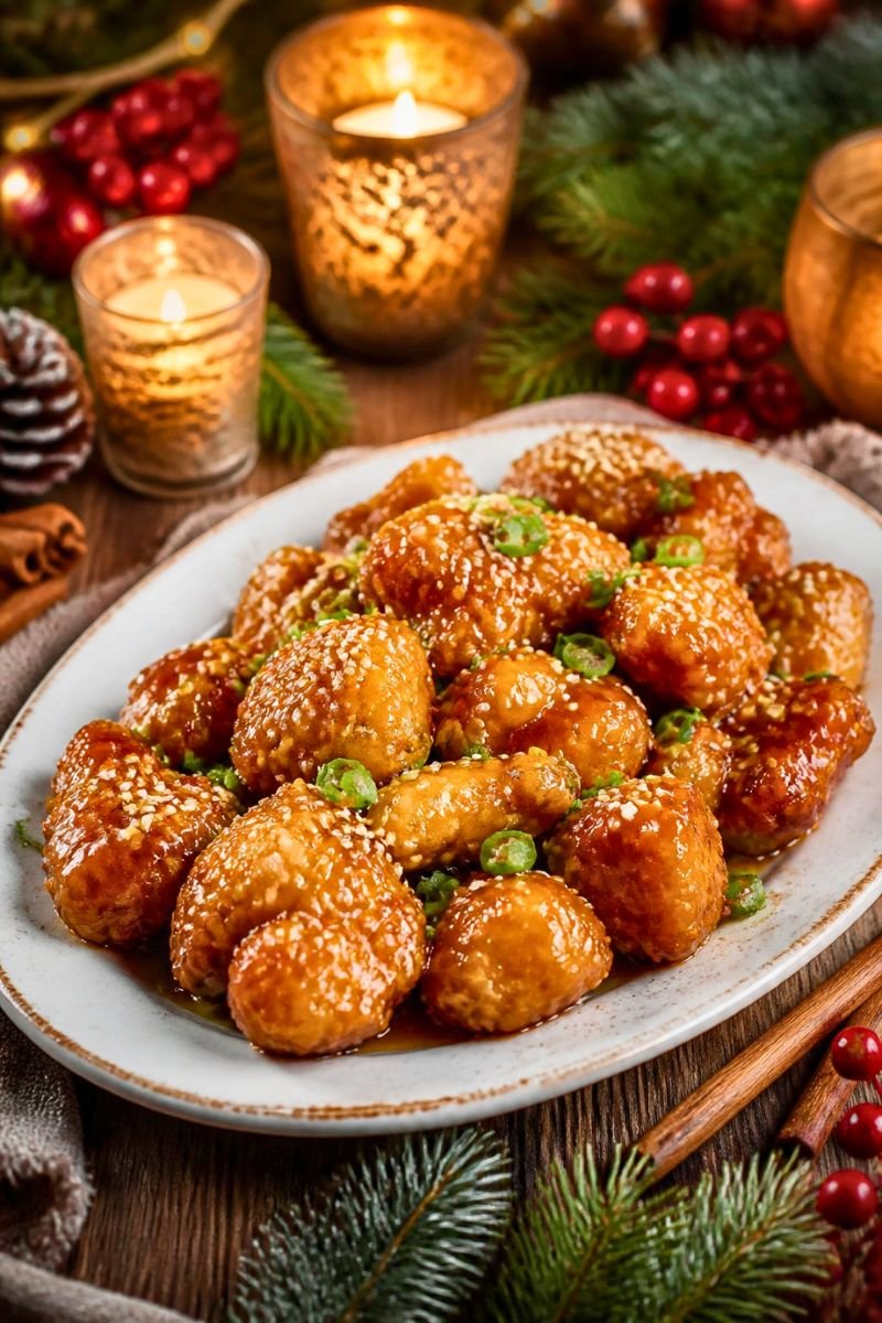 Christmas sesame chicken Recipe