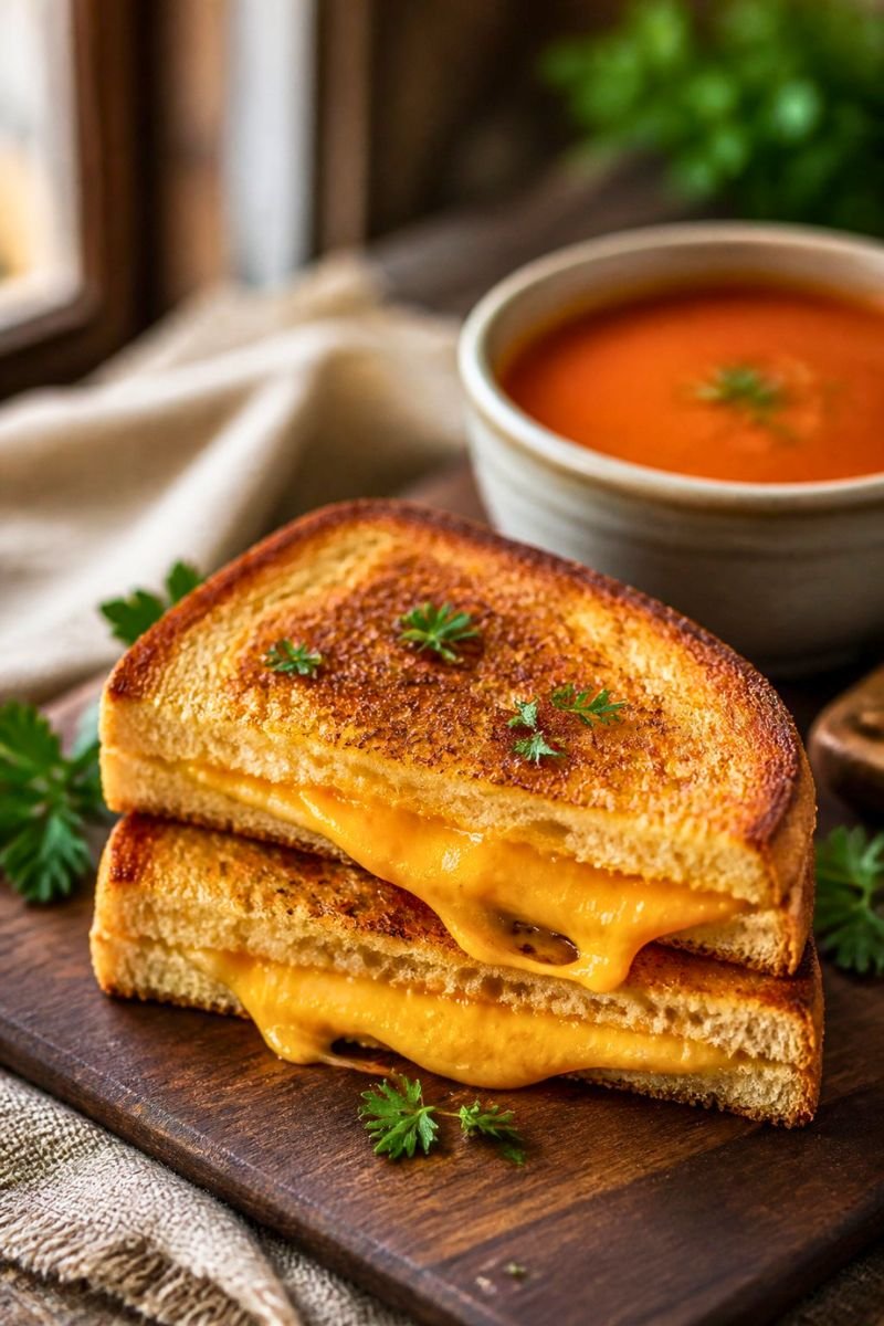 Crispy Air Fryer Grilled Cheese