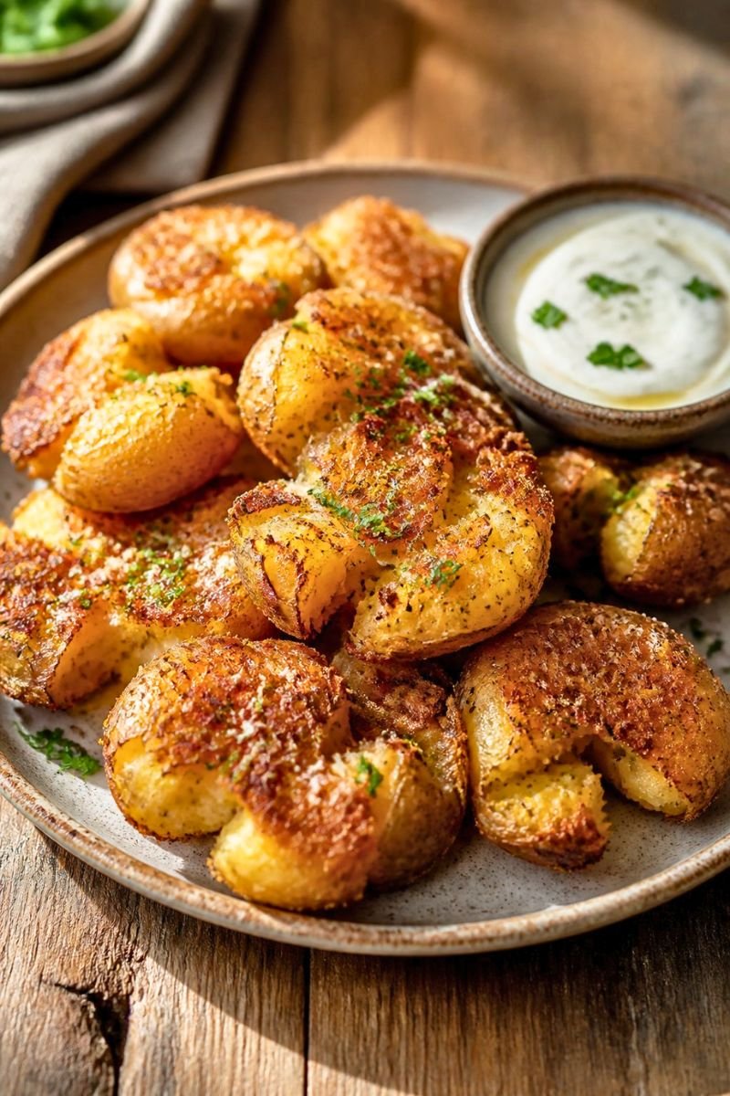 Crispy Smashed Potatoes Recipe