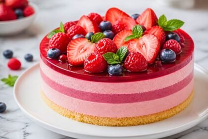 Gourmet Berry Mousse Cake Recipe