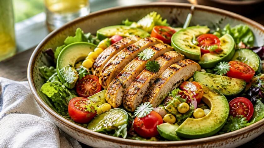 Grilled Chicken Avocado Salad Recipe