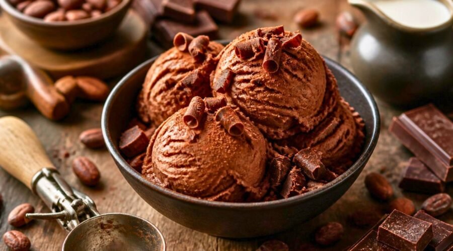 Homemade Chocolate Ice Cream Recipe