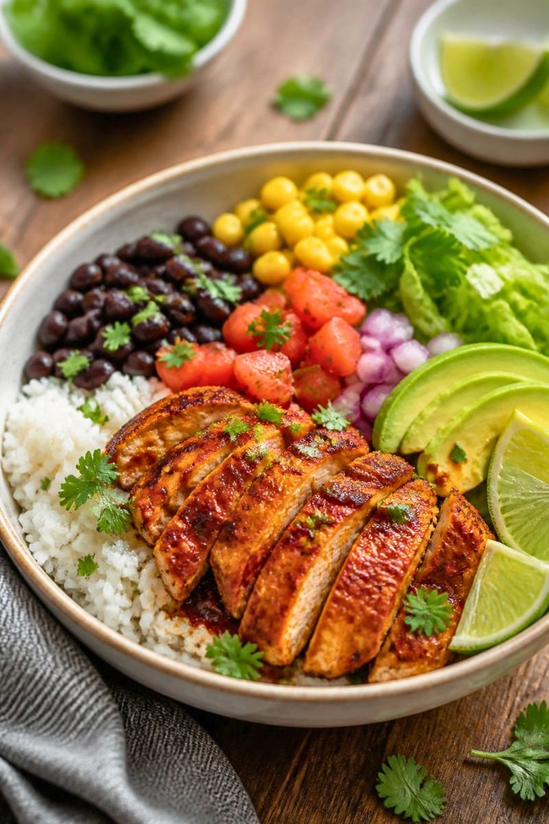 Honey Chipotle Chicken Rice Bowls Recipe