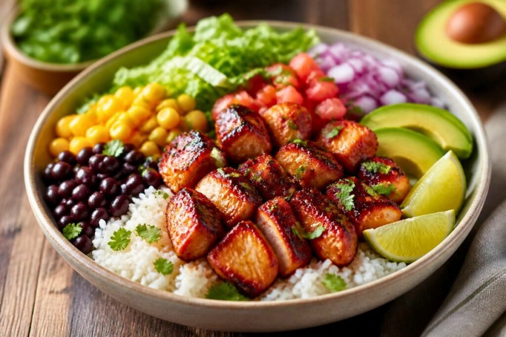 Honey Chipotle Chicken Rice Bowls Recipe