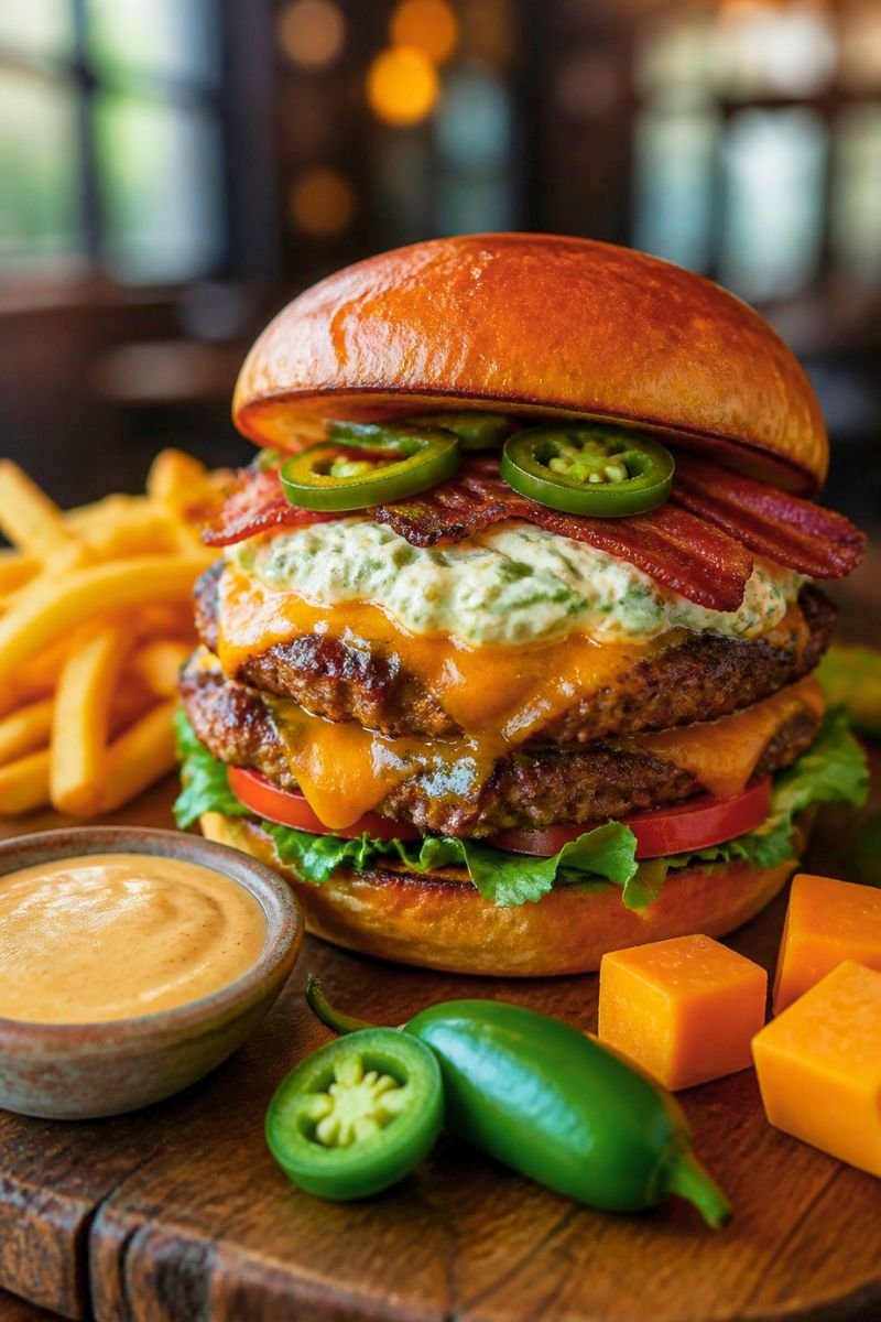 Jalapeno Popper Smash Burger Recipe