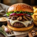 Mushrooms Swiss Burger Recipe
