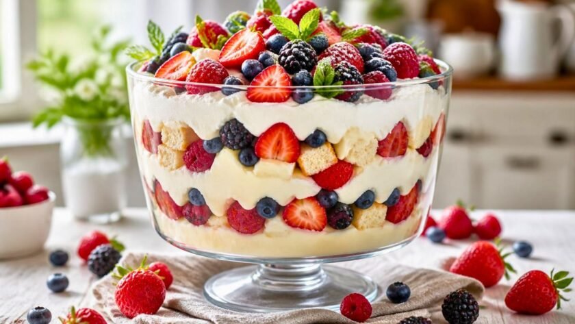 No Bake Berry Trifle Recipe