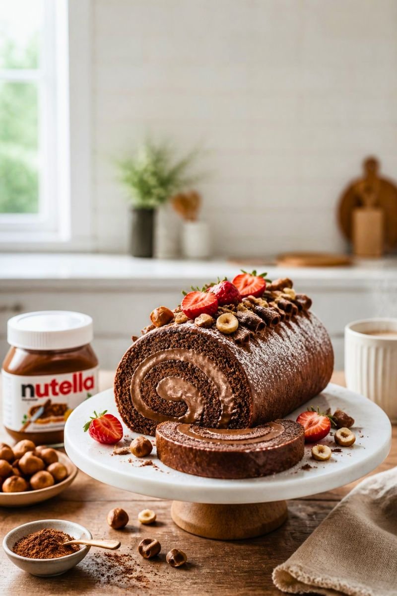 Nutella Swiss Roll Recipe