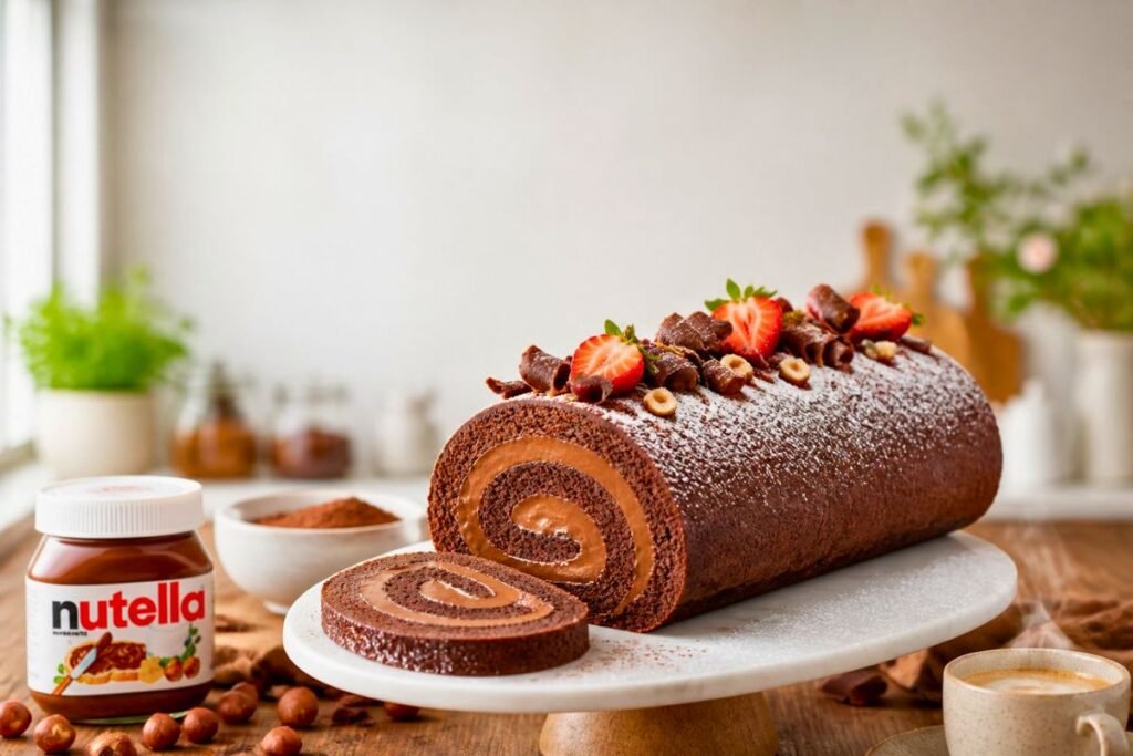 Nutella Swiss Roll Recipe
