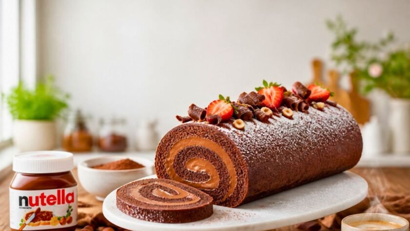 Nutella Swiss Roll Recipe
