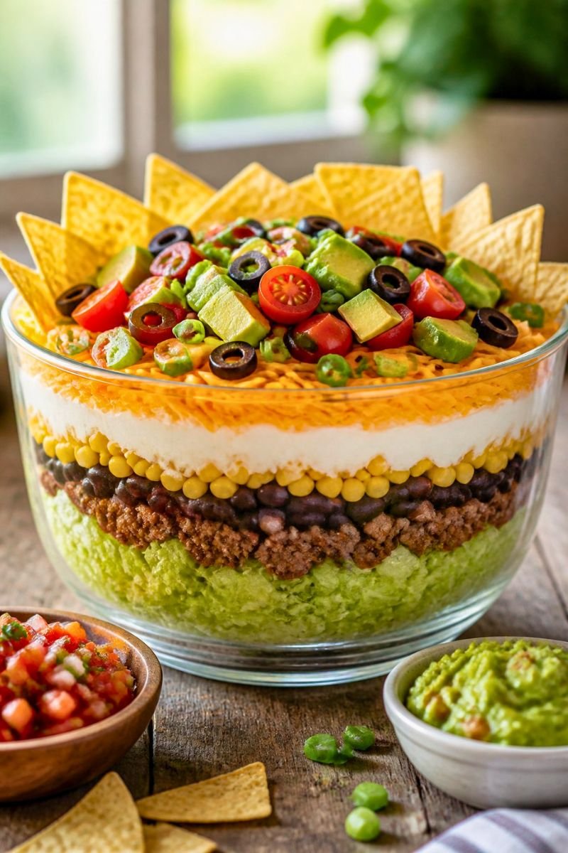 Seven layer taco salad Recipe