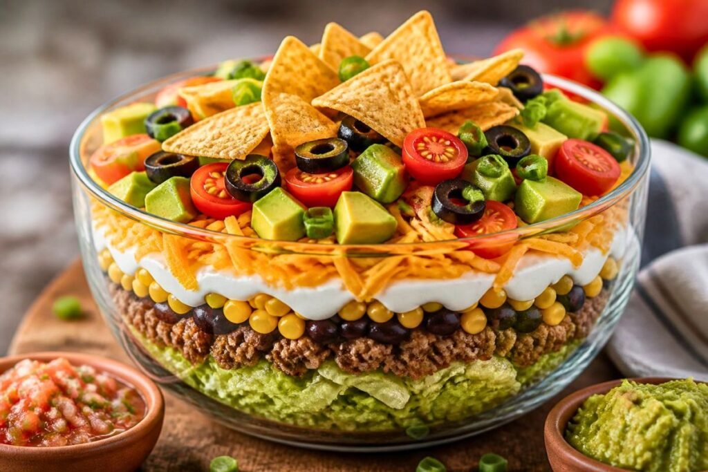 Seven layer taco salad Recipe