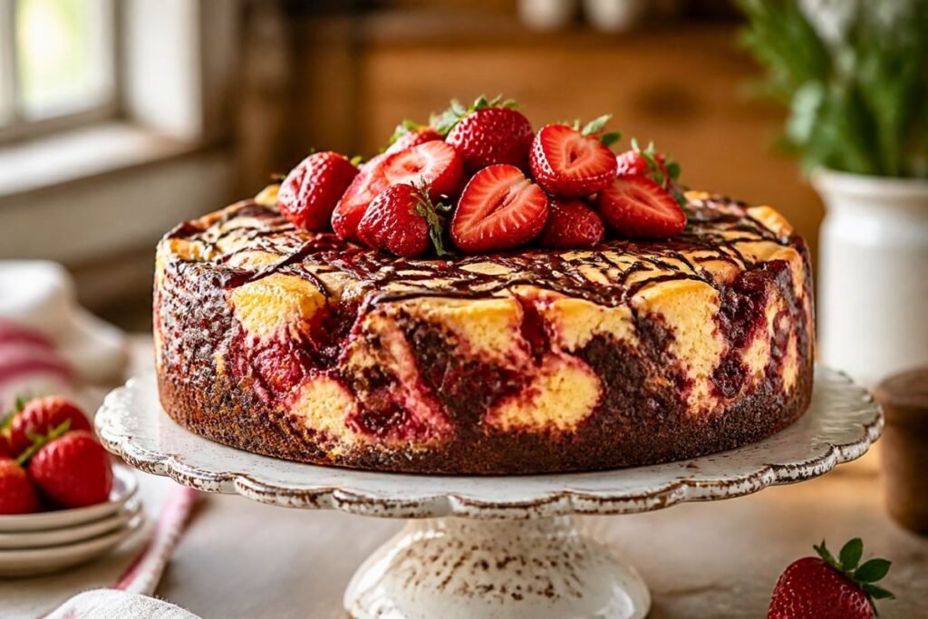 Strawberry Earthquake Cake Recipe 