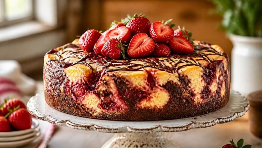 Strawberry Earthquake Cake Recipe