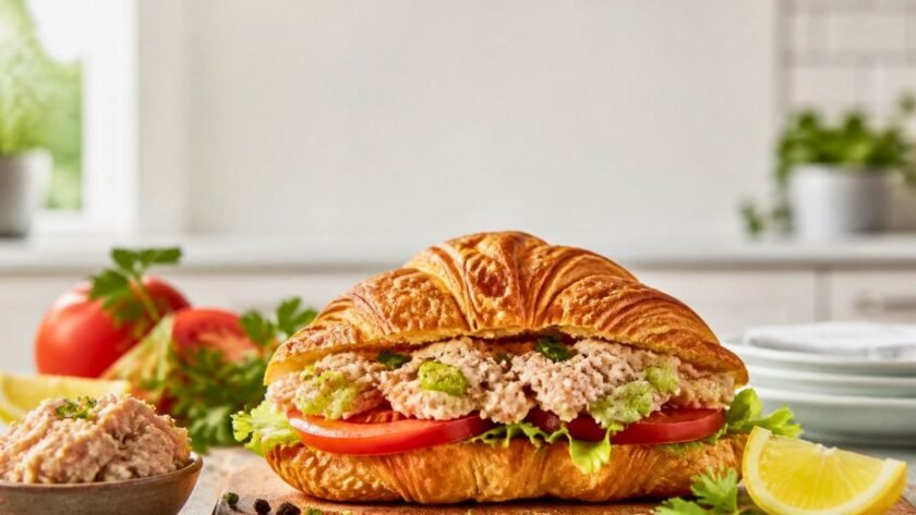 Tuna Salad Croissant Sandwich Recipe